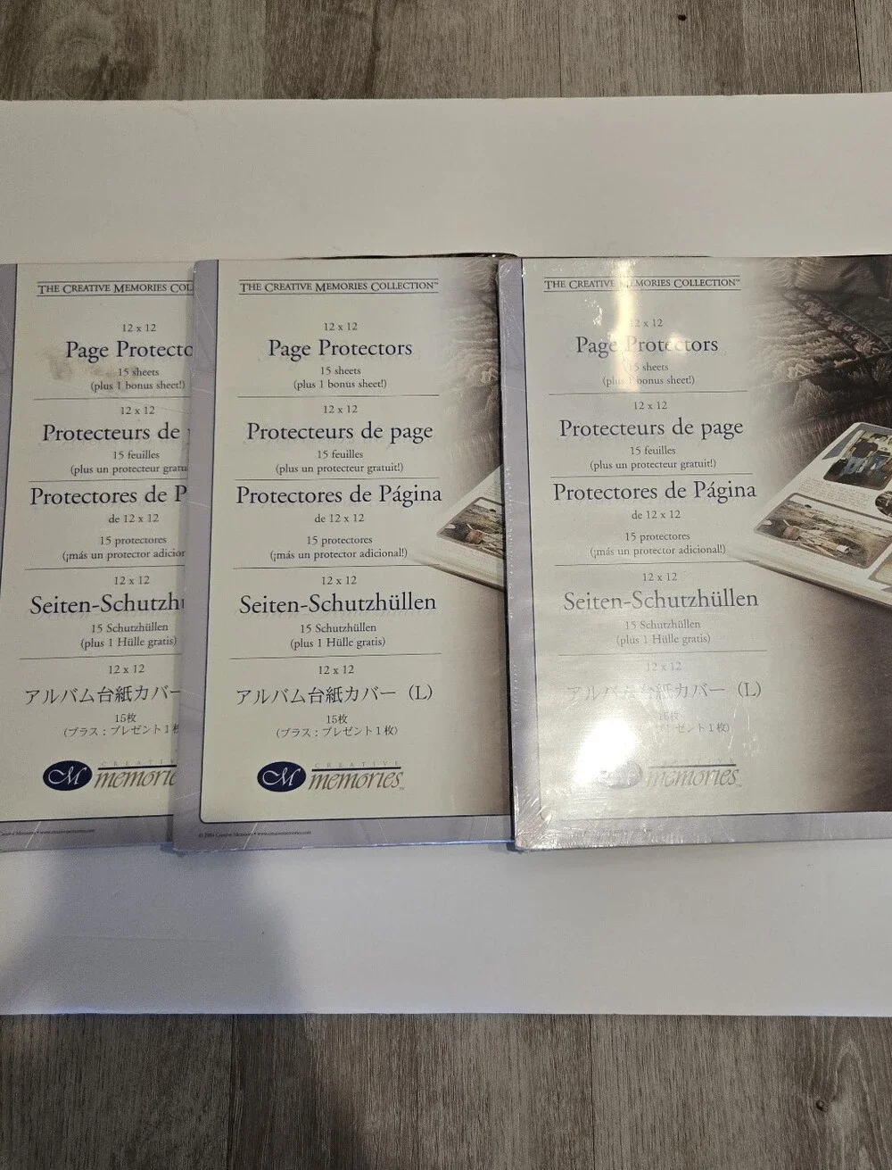Lot of 3 Creative Memories Page Protectors 12x12 2004 Old Style 48 Sheets Total